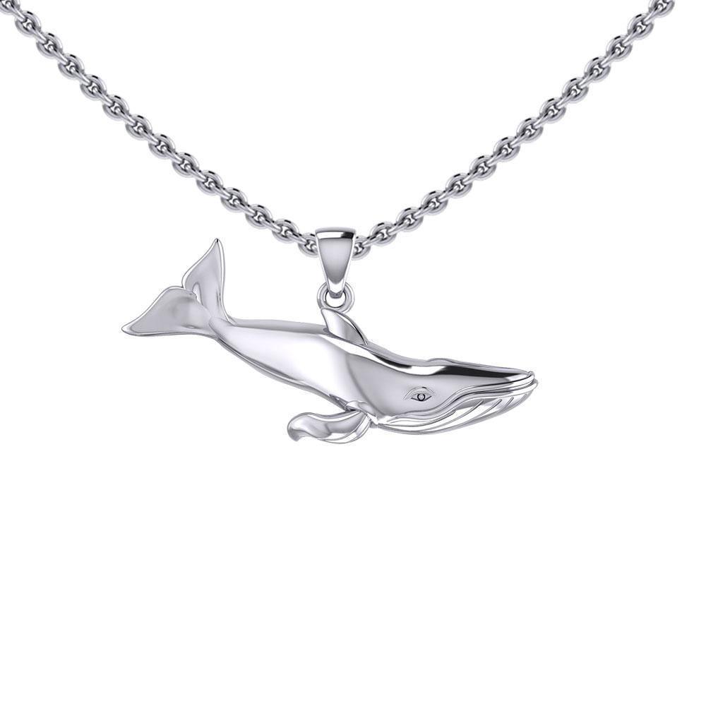 Blue Whale Sterling Silver Pendant TPD5404