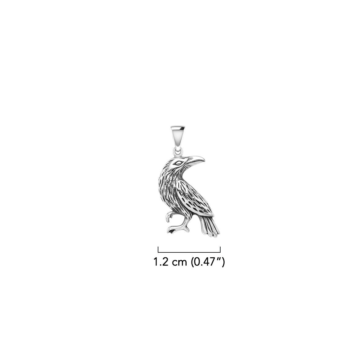 Small Raven Silver Pendant TPD5413