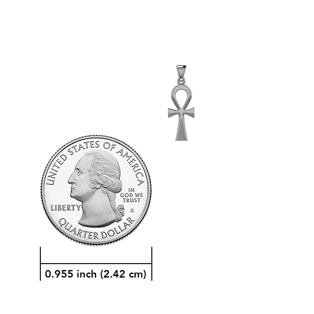 Egyptian Small Ankh Silver Pendant TPD5504