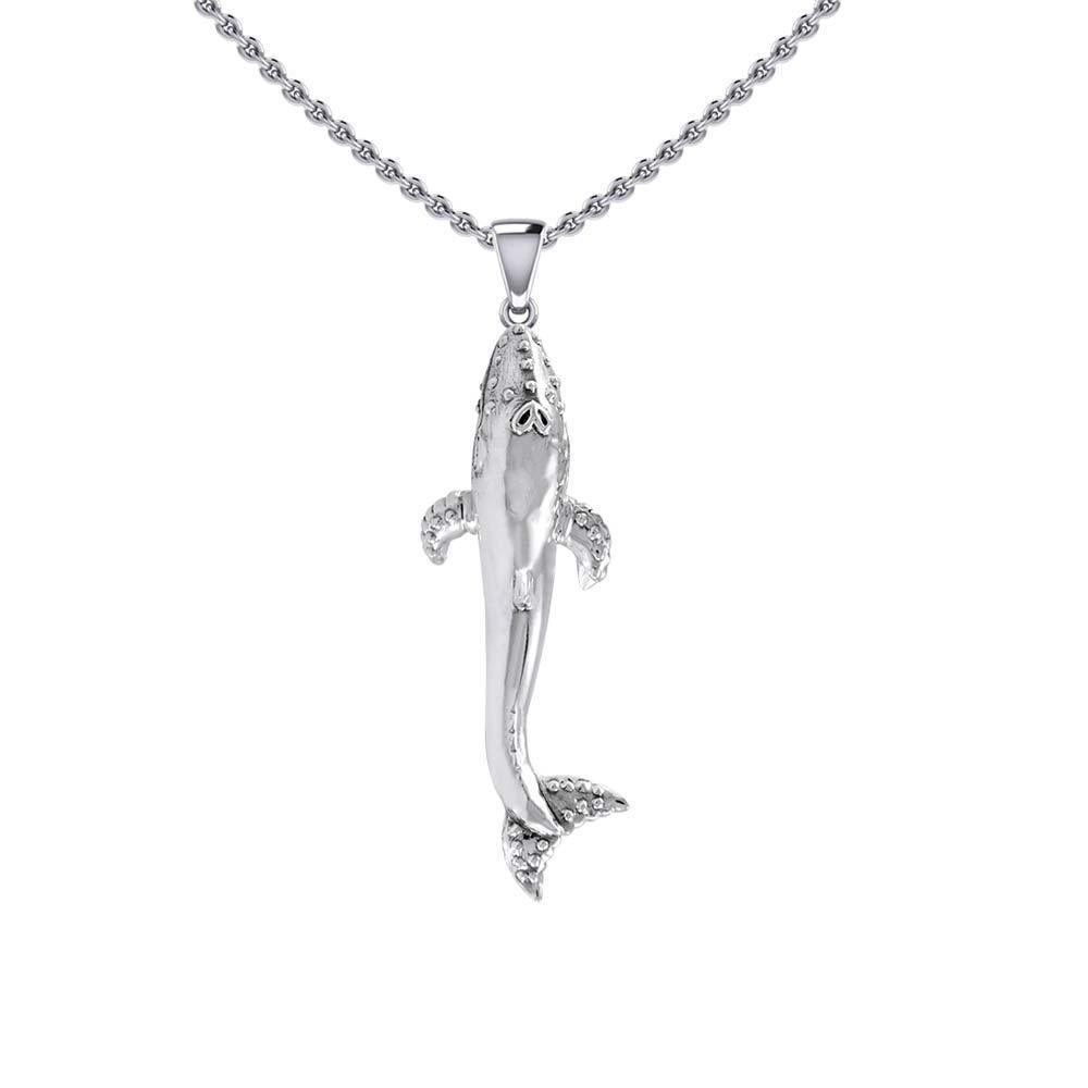 Humpback Whale Sterling Silver Pendant TPD5619
