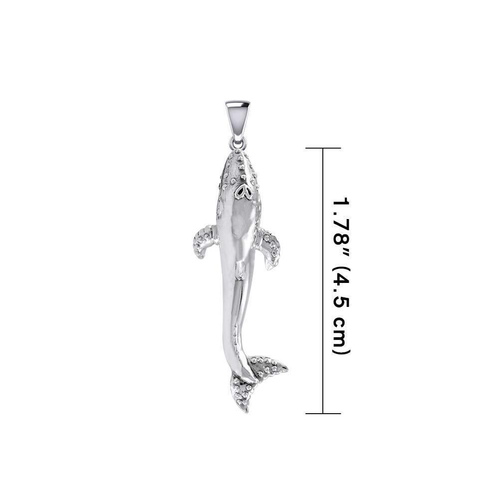 Humpback Whale Sterling Silver Pendant TPD5619