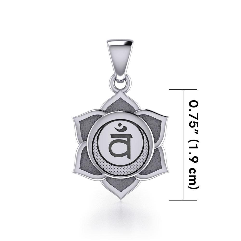 Svadhisthana Sacral Chakra Sterling Silver Pendant TPD5624