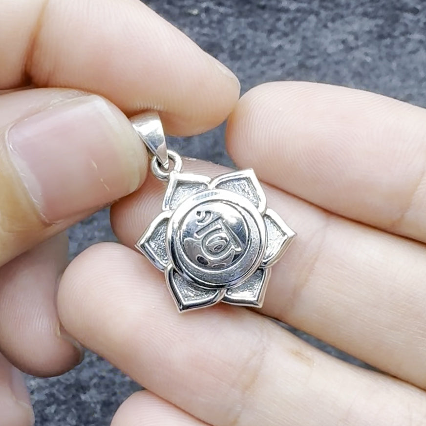 Svadhisthana Sacral Chakra Sterling Silver Pendant TPD5624