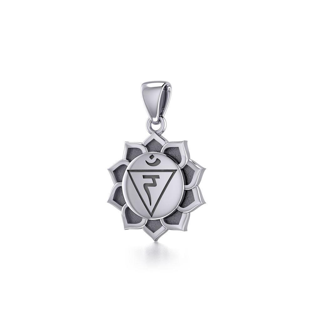 Manipura Solar Plexus Chakra Sterling Silver Pendant TPD5630