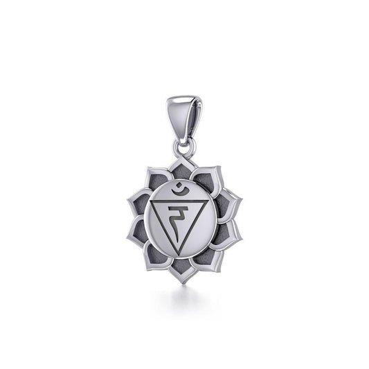 Manipura Solar Plexus Chakra Sterling Silver Pendant TPD5630