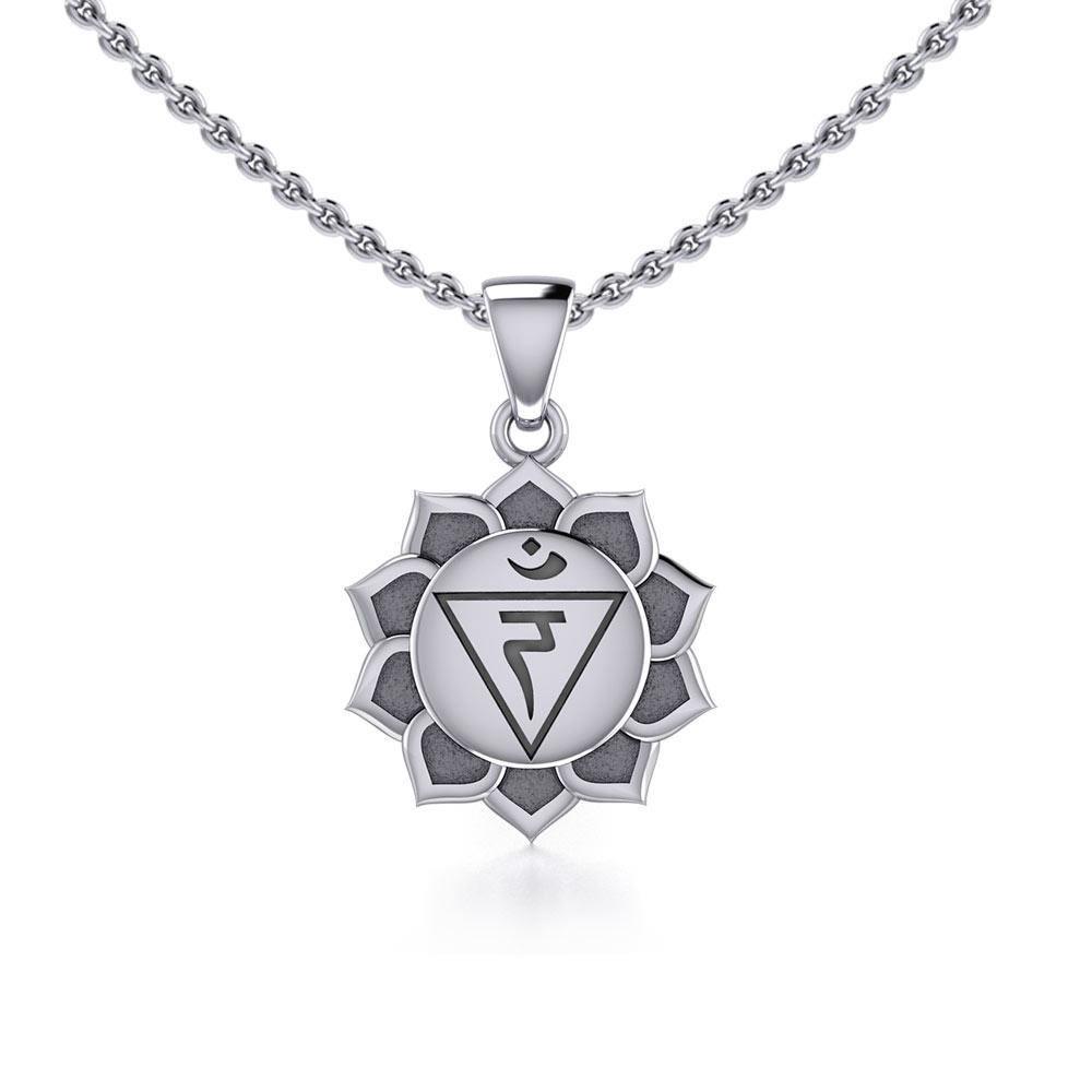 Manipura Solar Plexus Chakra Sterling Silver Pendant TPD5630