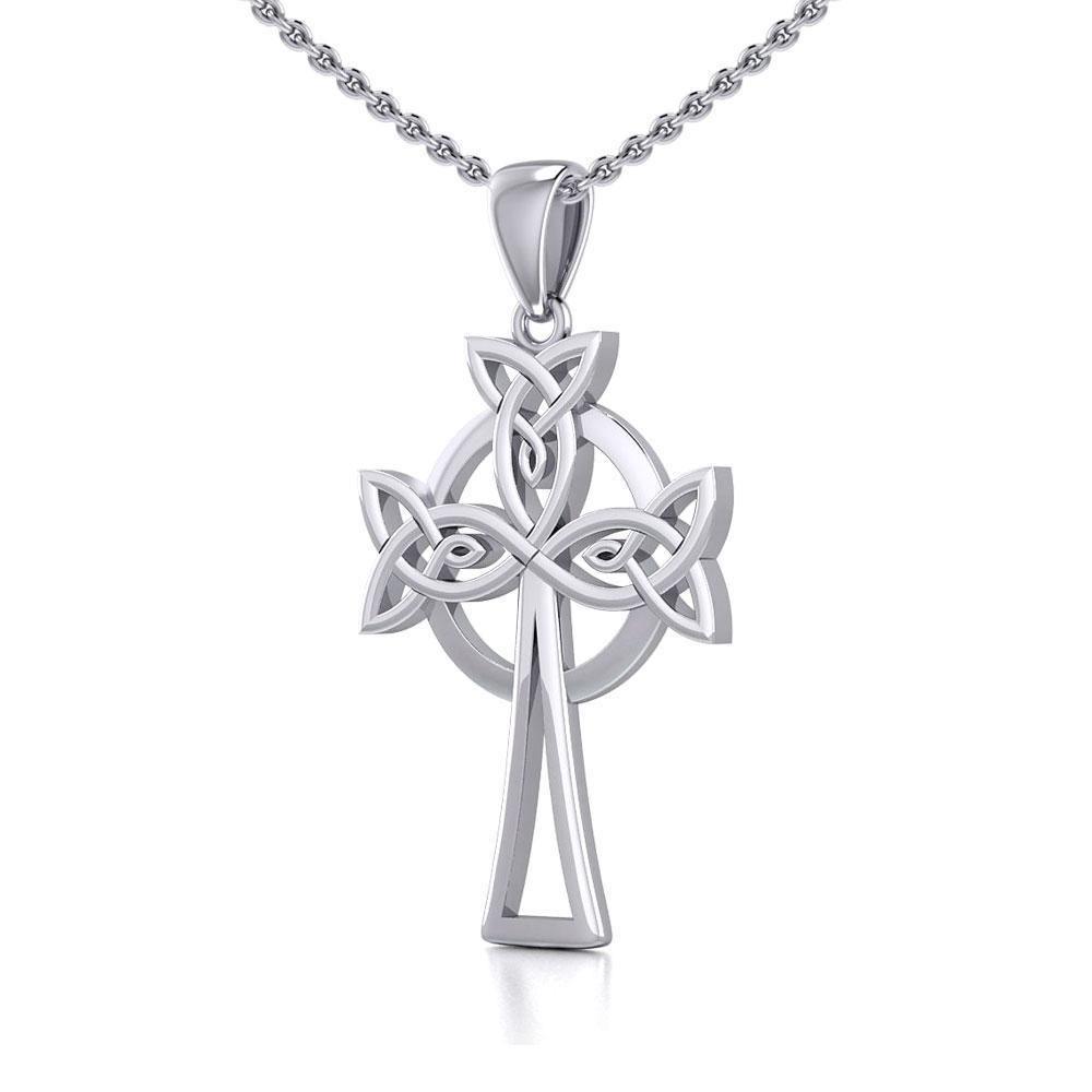 Sterling Silver Celtic Cross Pendant TPD5638