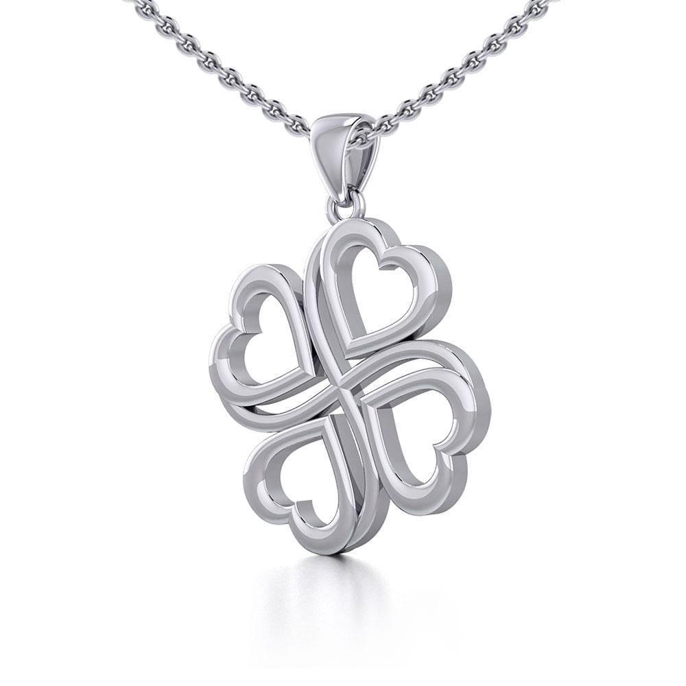 Four Hearts Silver Pendant TPD5655