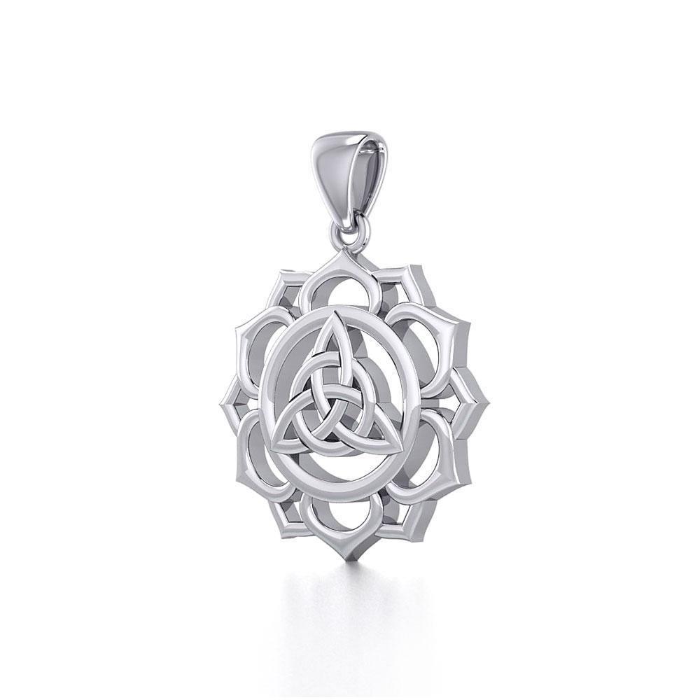 Triquetra Chakra Silver Pendant TPD5669