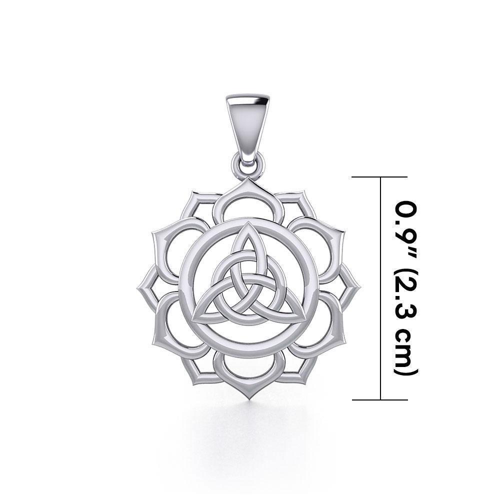 Triquetra Chakra Silver Pendant TPD5669