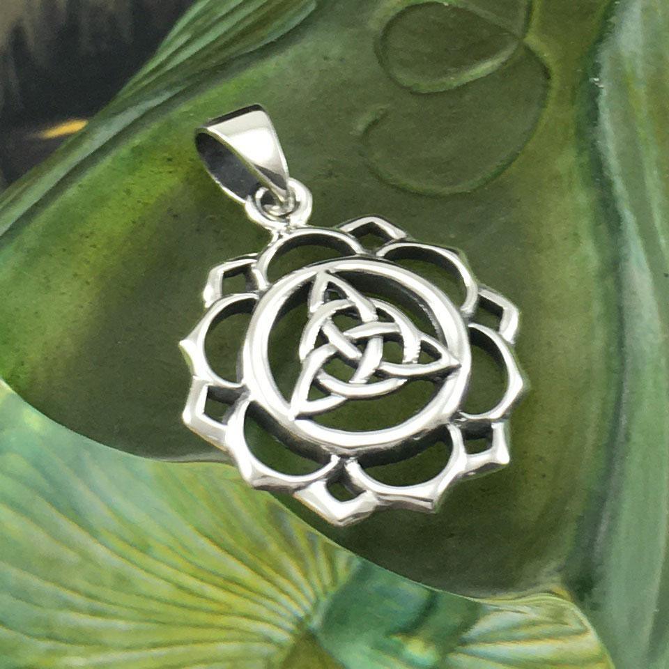Triquetra Chakra Silver Pendant TPD5669