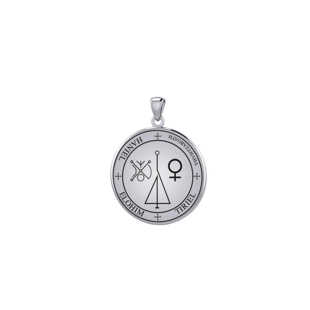 Sigil of the Archangel HANIEL Small Sterling Silver Pendant TPD6022