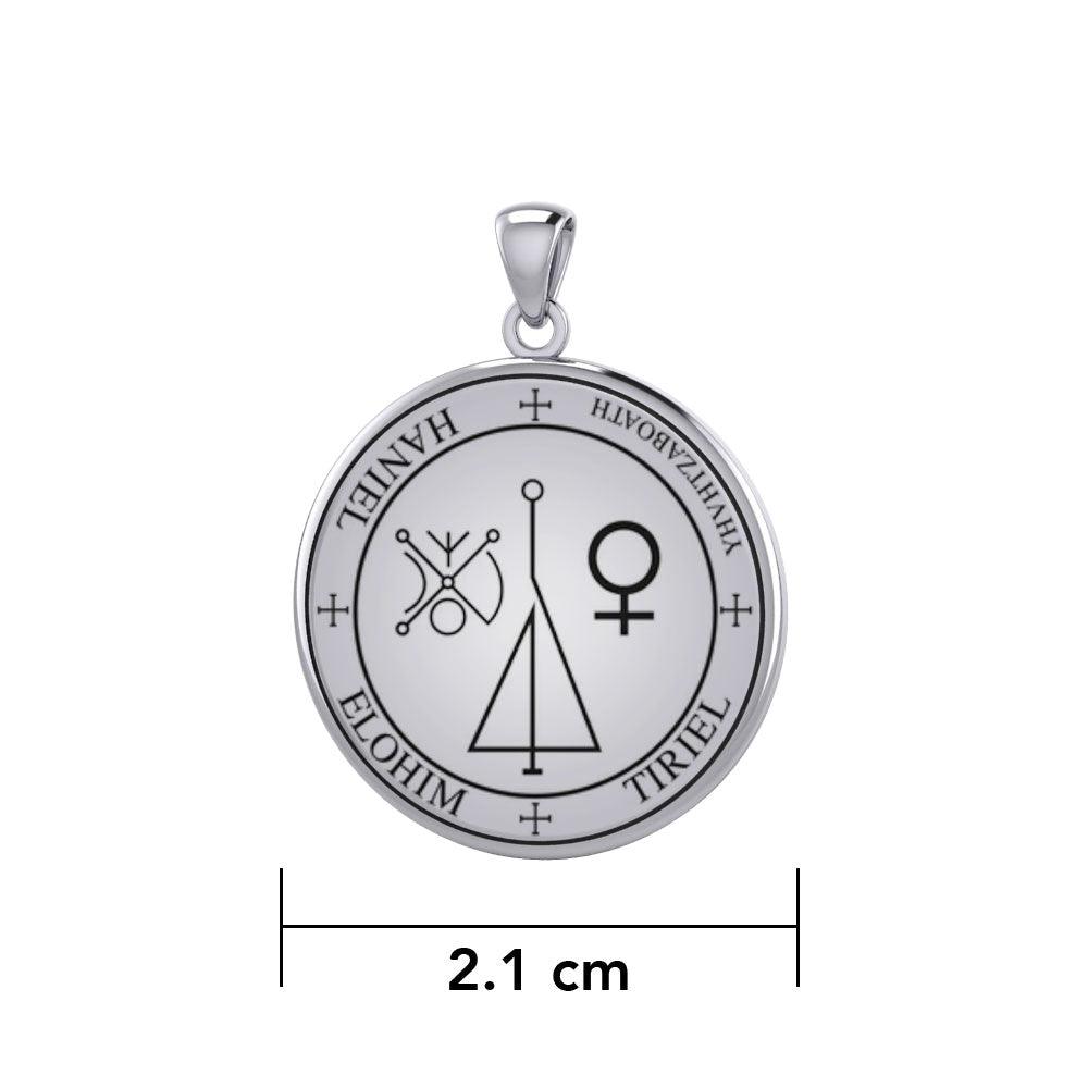 Sigil of the Archangel HANIEL Small Sterling Silver Pendant TPD6022 by TPD6022