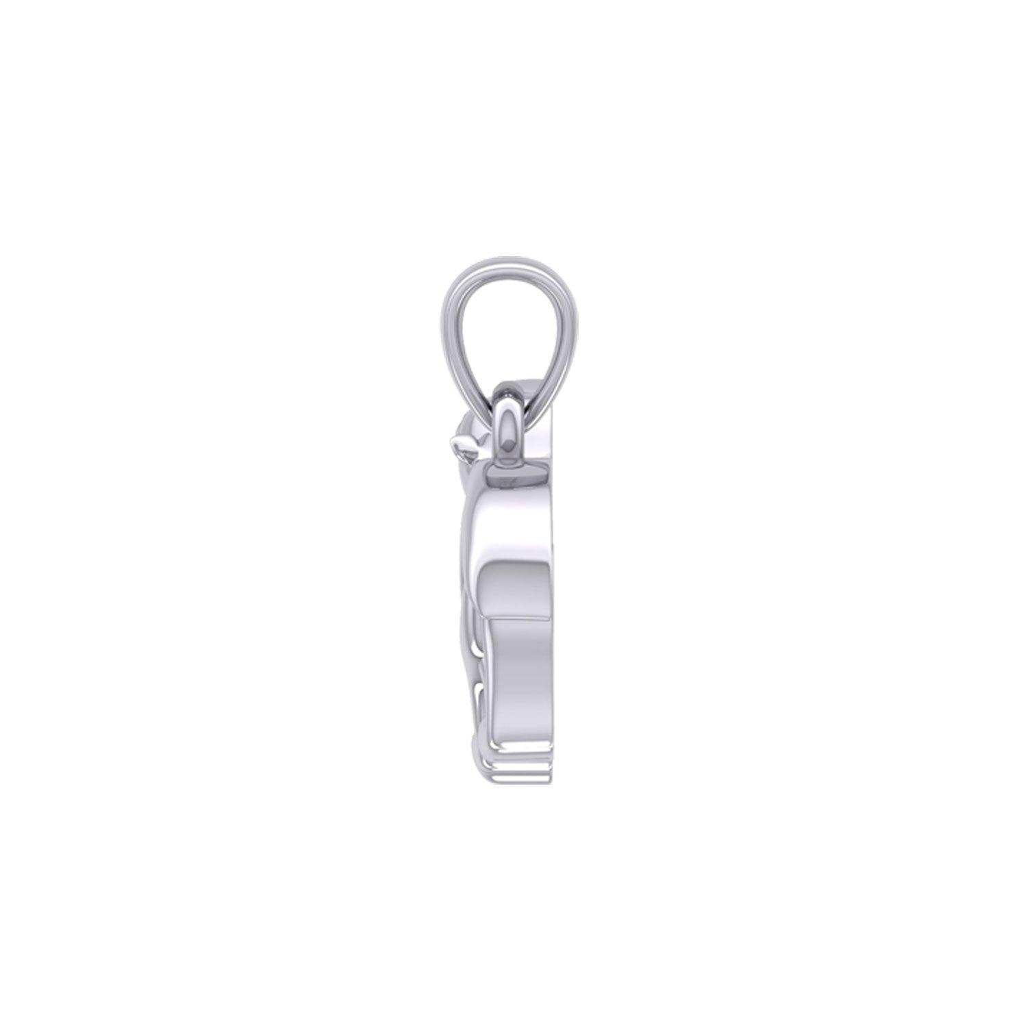 Hollow Polar Bear Silver Pendant TPD6034
