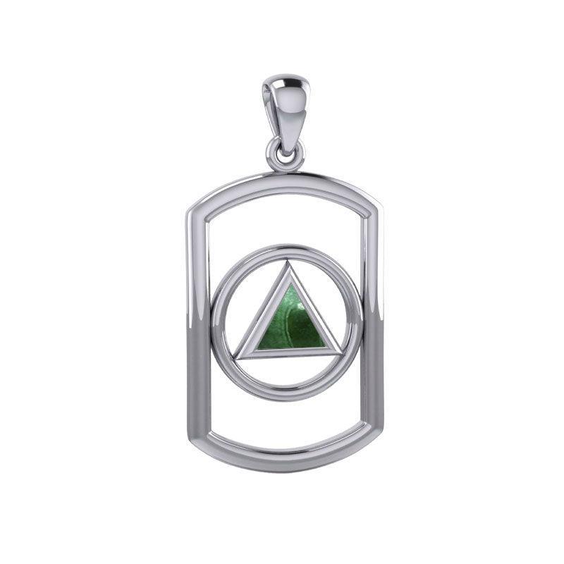 Recovery Silver Pendant with Stone TPD6048