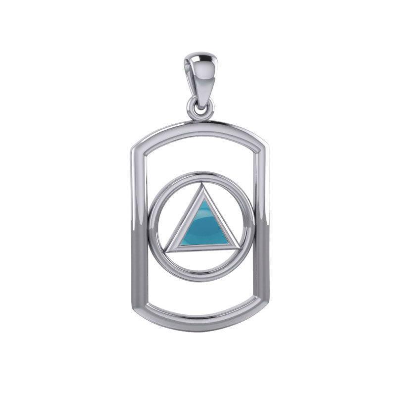 Recovery Silver Pendant with Stone TPD6048