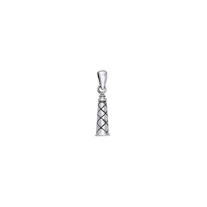 Corduan Lighthouse Sterling Silver Pendant TPD611