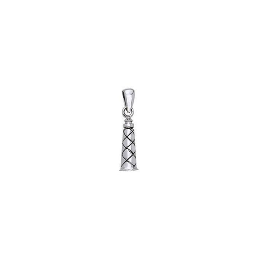 Corduan Lighthouse Sterling Silver Pendant TPD611