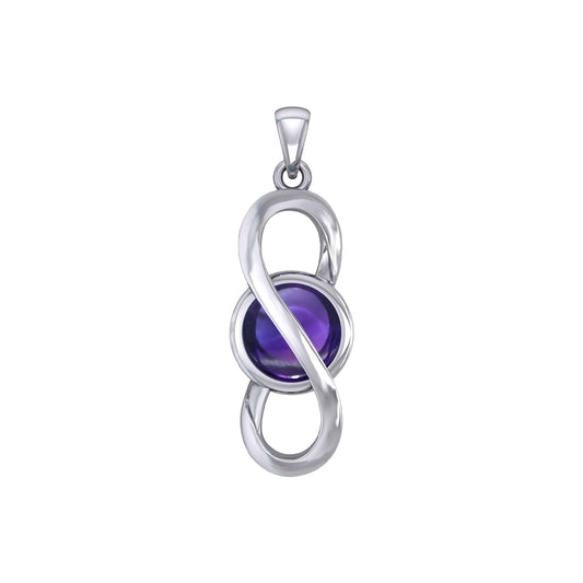 Peter Stone Eternal Silver Pendant with Gemstone TPD6175