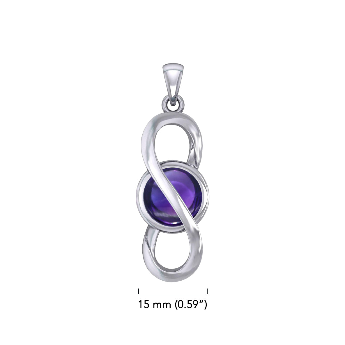 Peter Stone Eternal Silver Pendant with Gemstone TPD6175