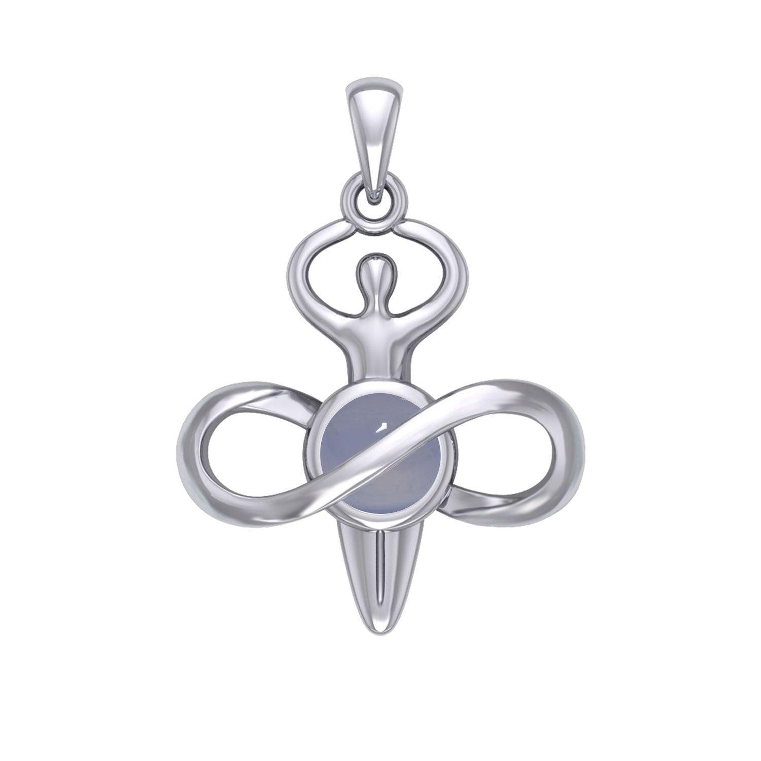 Peter Stone Eternal Light of Goddess Silver Pendant with Gem TPD6176