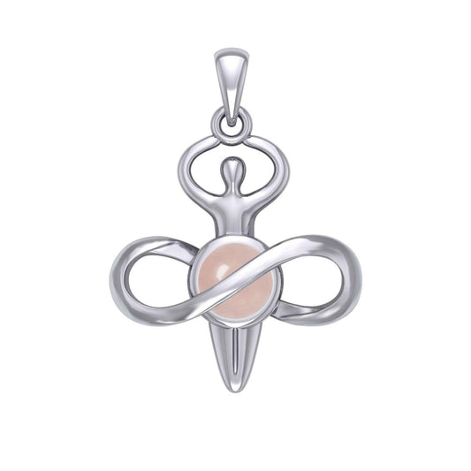 Peter Stone Eternal Light of Goddess Silver Pendant with Gem TPD6176