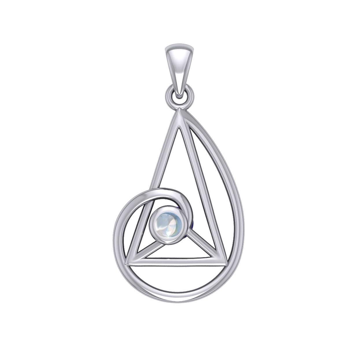 Peter Stone Golden Ratio Silver Pendant with Gemstone TPD6178 - peterstone.dropshipping