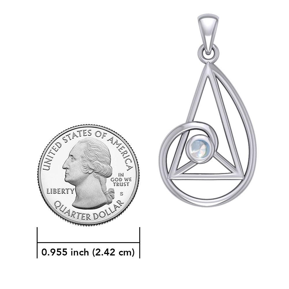 Peter Stone Golden Ratio Silver Pendant with Gemstone TPD6178 - peterstone.dropshipping