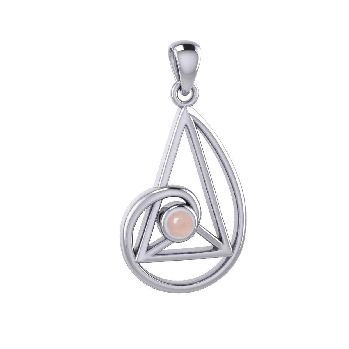 Peter Stone Golden Ratio Silver Pendant with Gemstone TPD6178 - peterstone.dropshipping