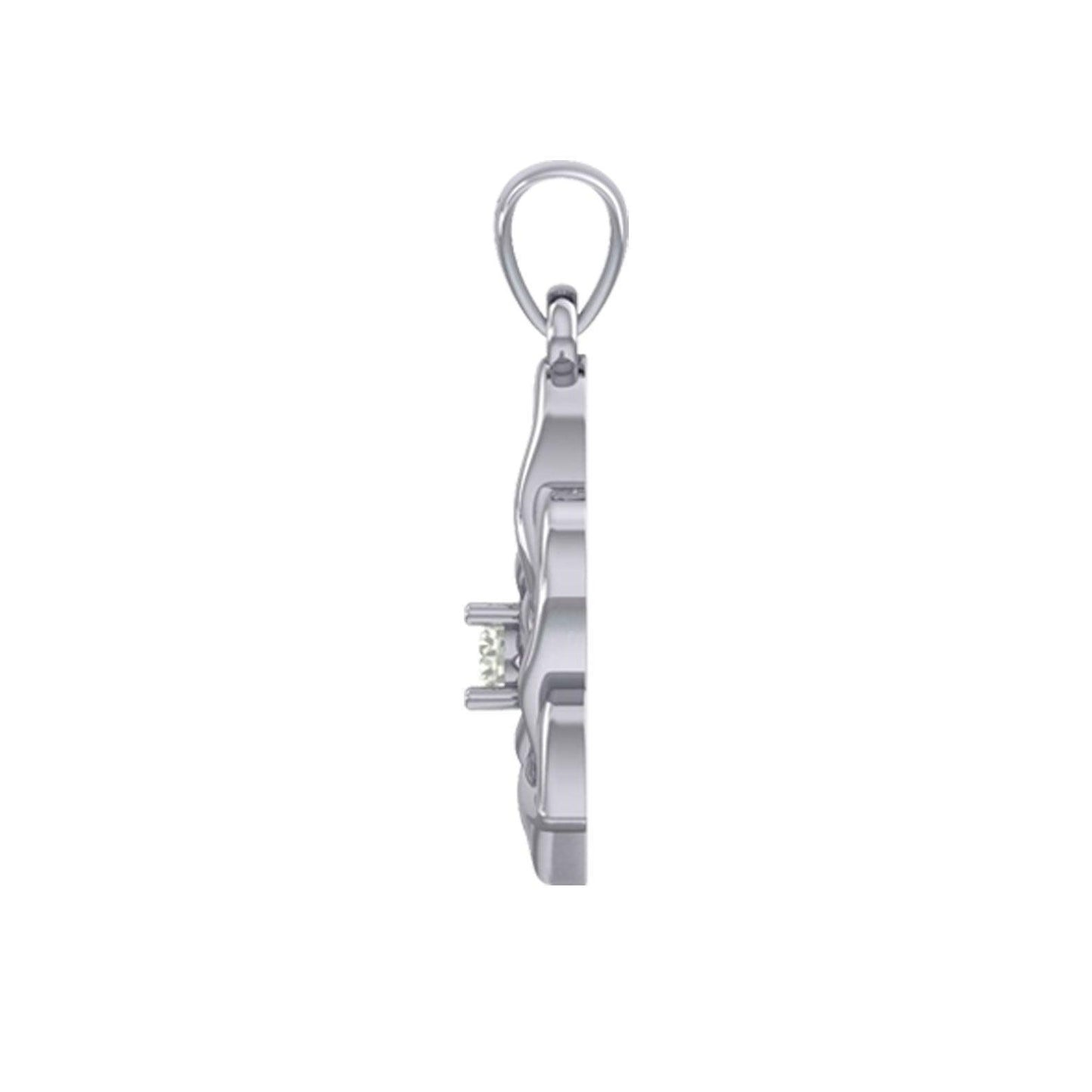 Peter Stone Jewelry: Sterling Silver Triquetra Celtic Heart Pendant with Gemstone – A Meaningful and Elegant Symbolic Necklace for Timeless Beauty TPD6207 - Wholesale Jewelry