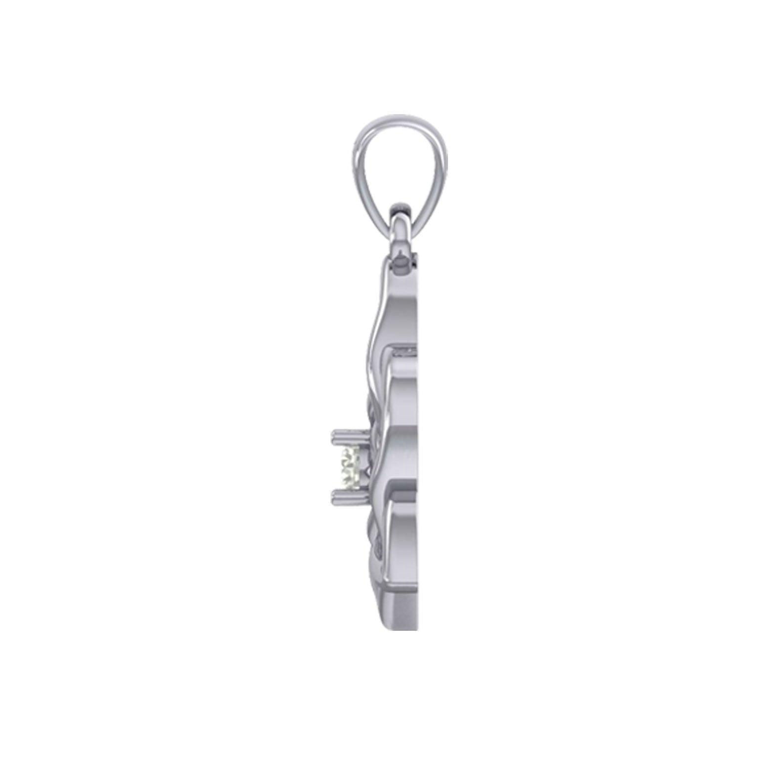 Peter Stone Jewelry: Sterling Silver Triquetra Celtic Heart Pendant with Gemstone – A Meaningful and Elegant Symbolic Necklace for Timeless Beauty TPD6207 - Wholesale Jewelry