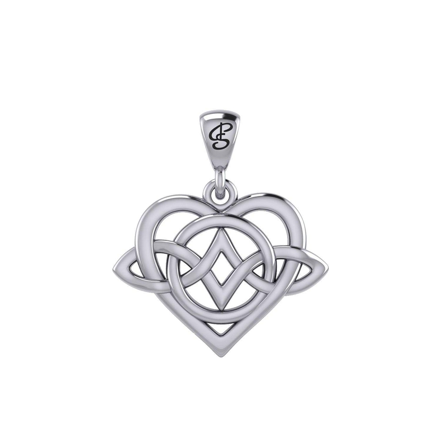 Celtic Symbol of everlasting love Eternal Love Sterling Silver Pendant – Timeless Symbol of Love and Devotion by Peter Stone Jewelry TPD6214