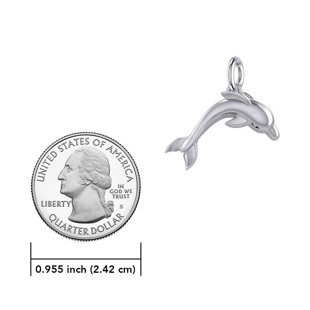 Oceanic Bonds Sterling Silver Friendly Dolphins Pendant by Peter Stone TPD6223 - Wholesale Jewelry