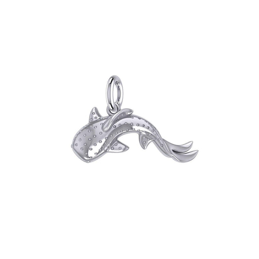Marine Harmony Sterling Silver Whale Shark Pendant by Peter Stone TPD6224 - peterstone.dropshipping