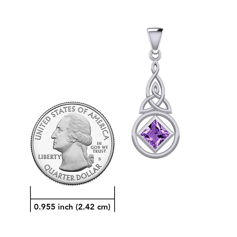 The Celtic NA Recovery Pendant with Gemstone TPD6241 - Wholesale Jewelry