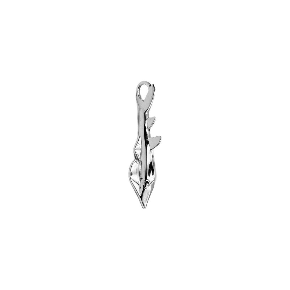 Guitar Shark Sterling Silver Hidden Bale Pendant by DiveSilver TPD6277