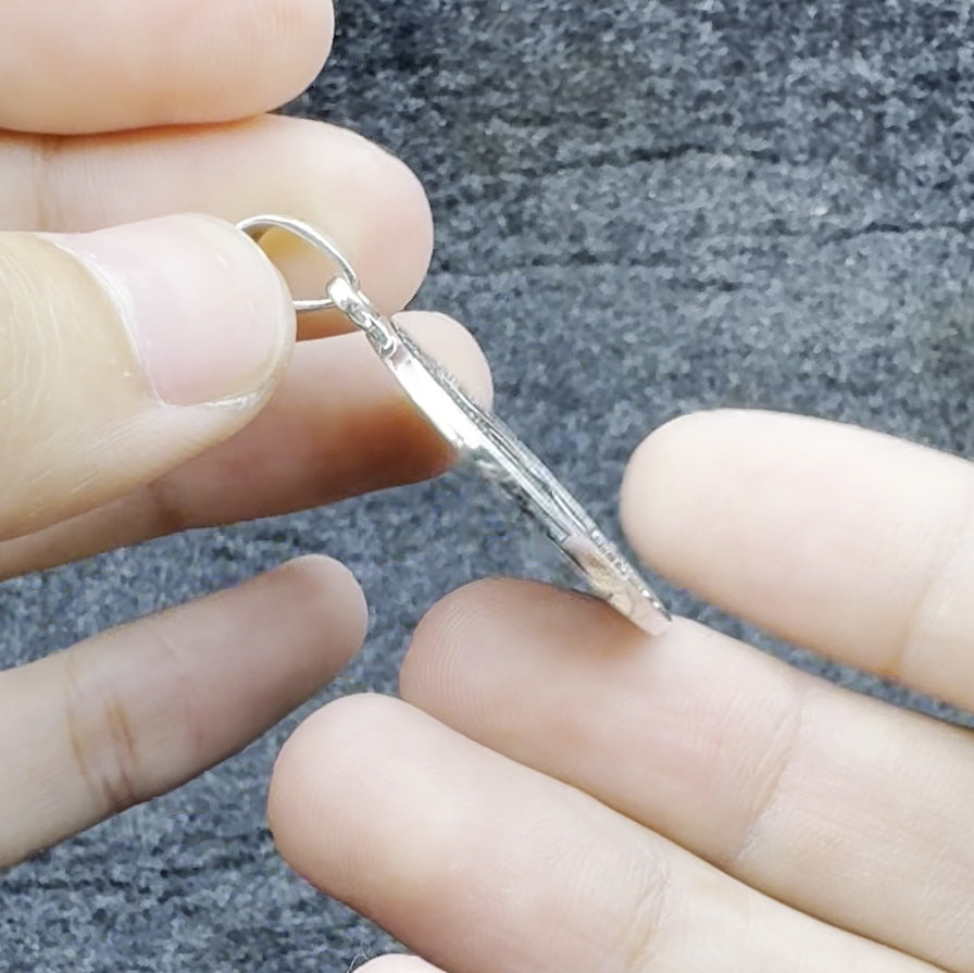 AA Recovery Tree of Life Double Sided Sterling Silver Pendant TPD6334