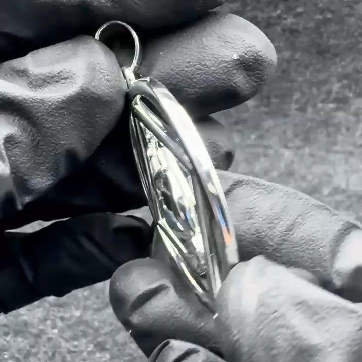 NA Recovery Symbol with Christogram Sterling Silver Pendant TPD6383