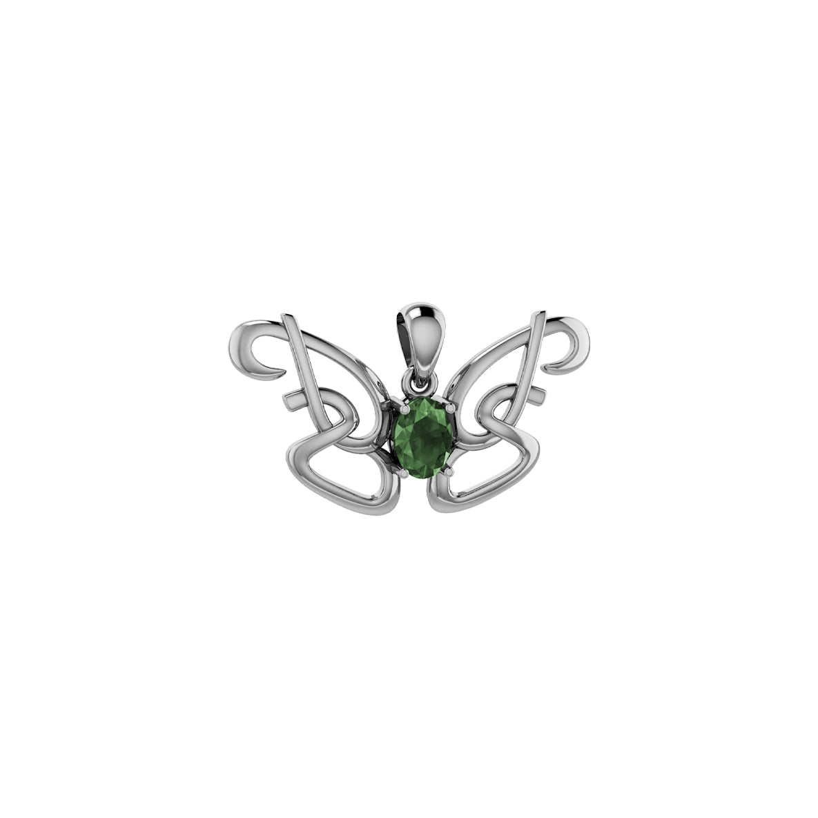 Peter Stone Identity Butterfly Sterling Silver Pendant with Gemstone TPD6428