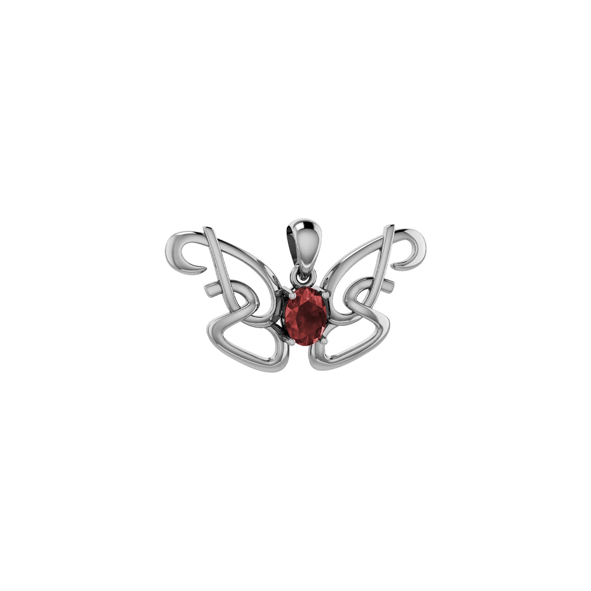 Peter Stone Identity Butterfly Sterling Silver Pendant with Gemstone TPD6428