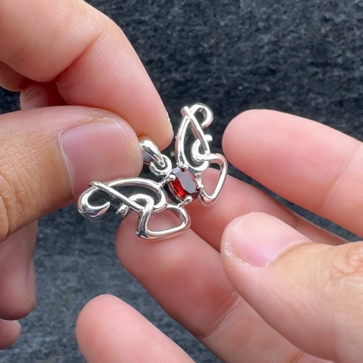 Peter Stone Identity Butterfly Sterling Silver Pendant with Gemstone TPD6428