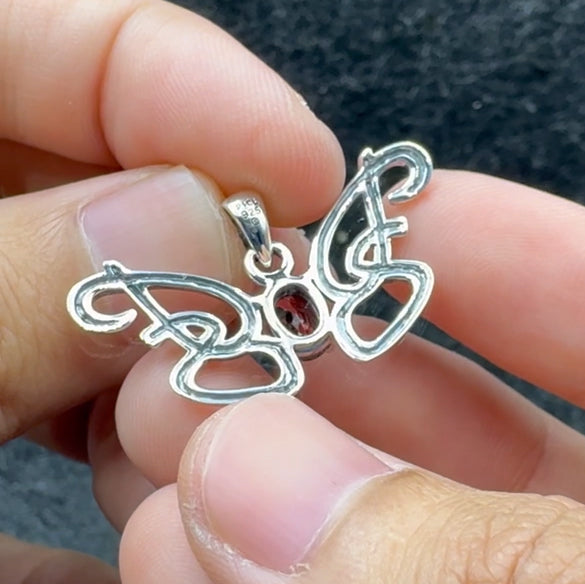 Peter Stone Identity Butterfly Sterling Silver Pendant with Gemstone TPD6428