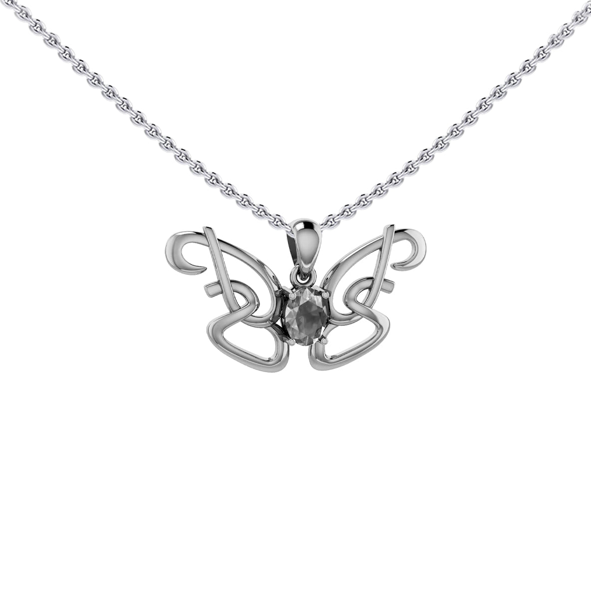 Peter Stone Identity Butterfly Sterling Silver Pendant with Gemstone TPD6428