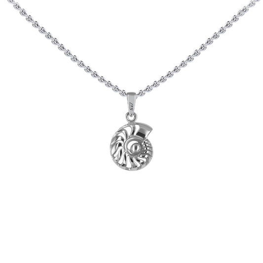 DiveSilver Nautilus Sterling Silver Pendant TPD6437
