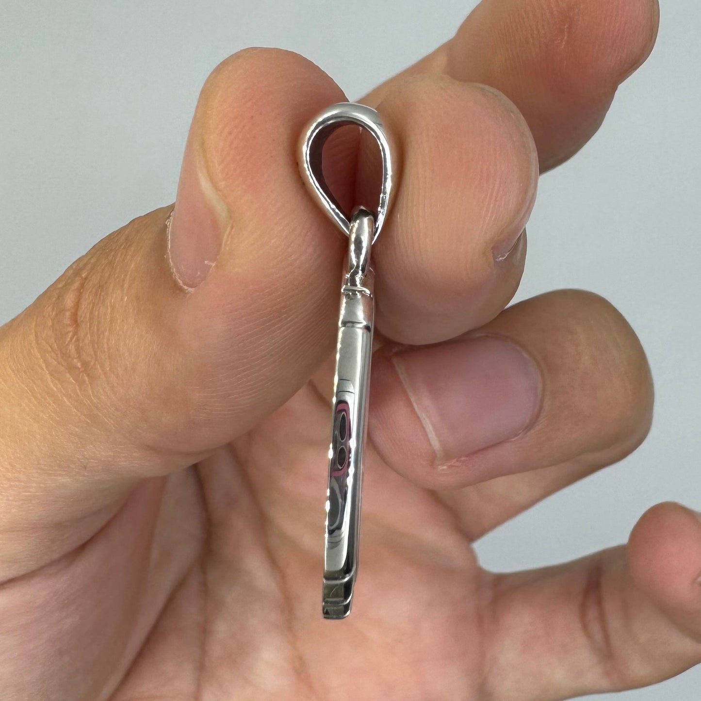 Spiritual Large AA Symbol Sterling Silver Pendant TPD6451