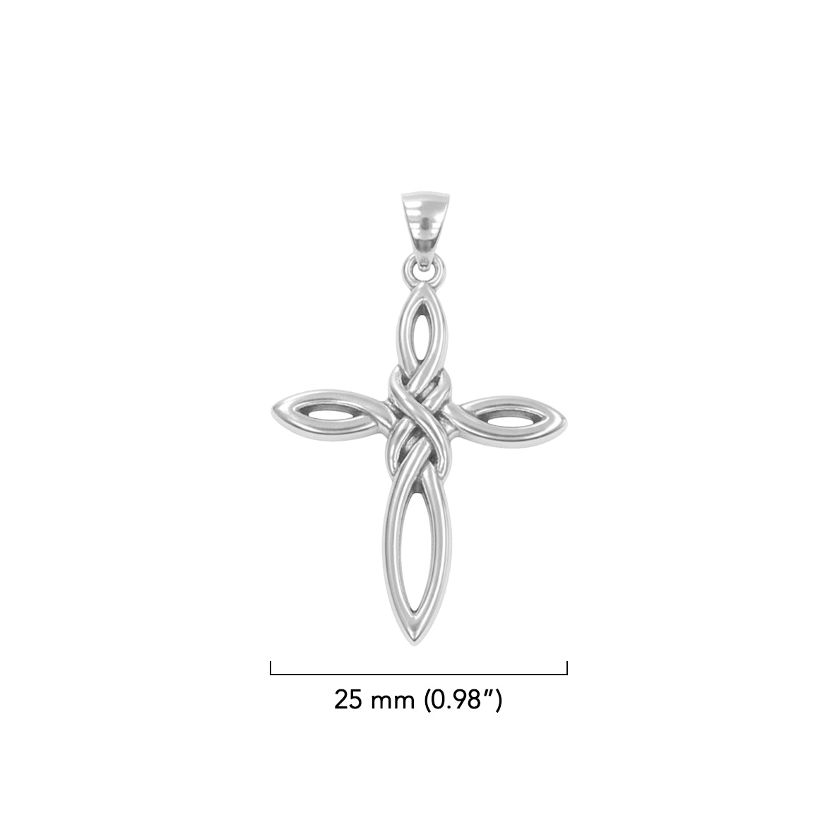 Celtic Knot Cross Sterling Silver Pendant TPD6454*