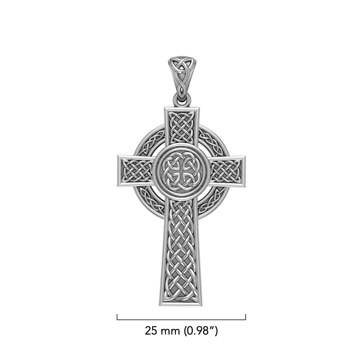 Double Size Celtic Knot Cross Sterling Silver Pendant TPD6480*