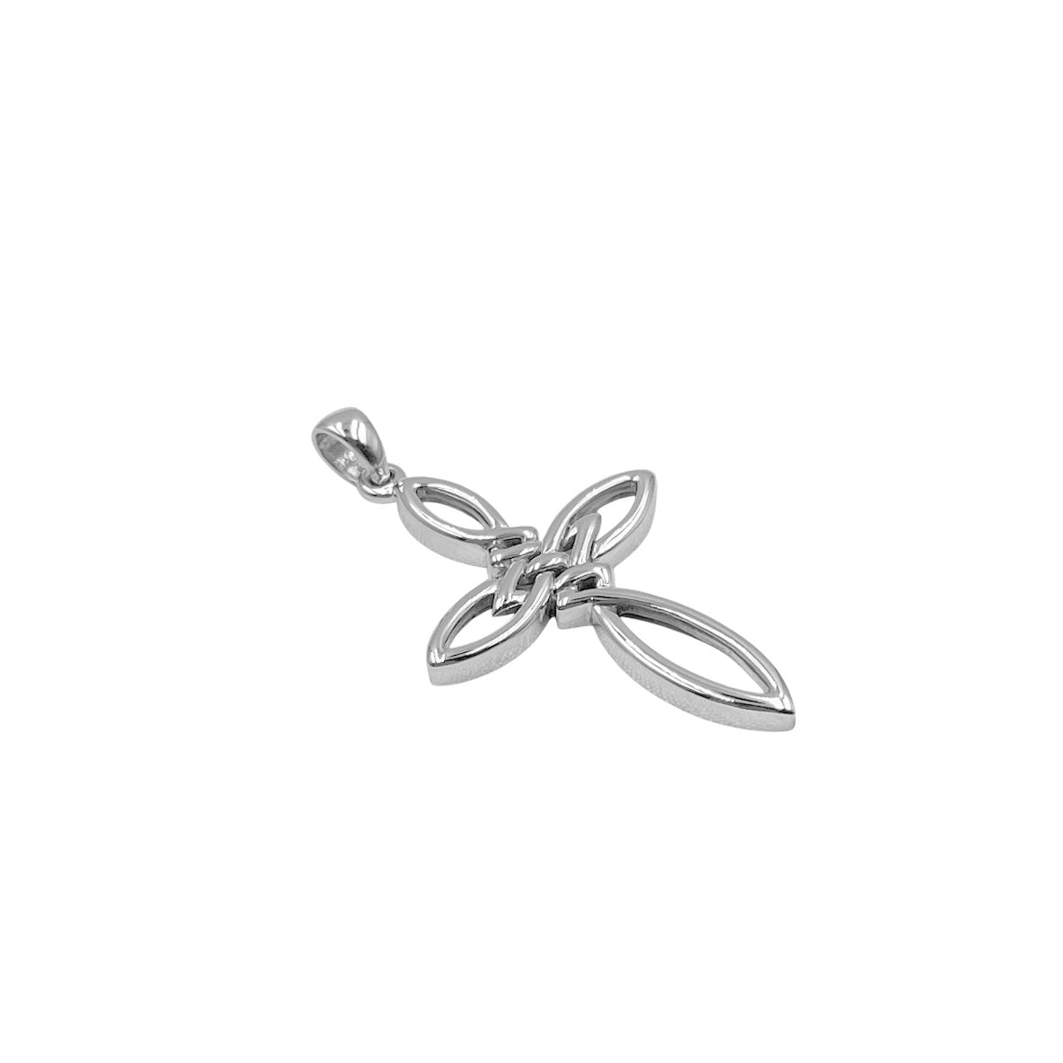 Celtic Endless Knot Cross Sterling Silver Pendant TPD6488