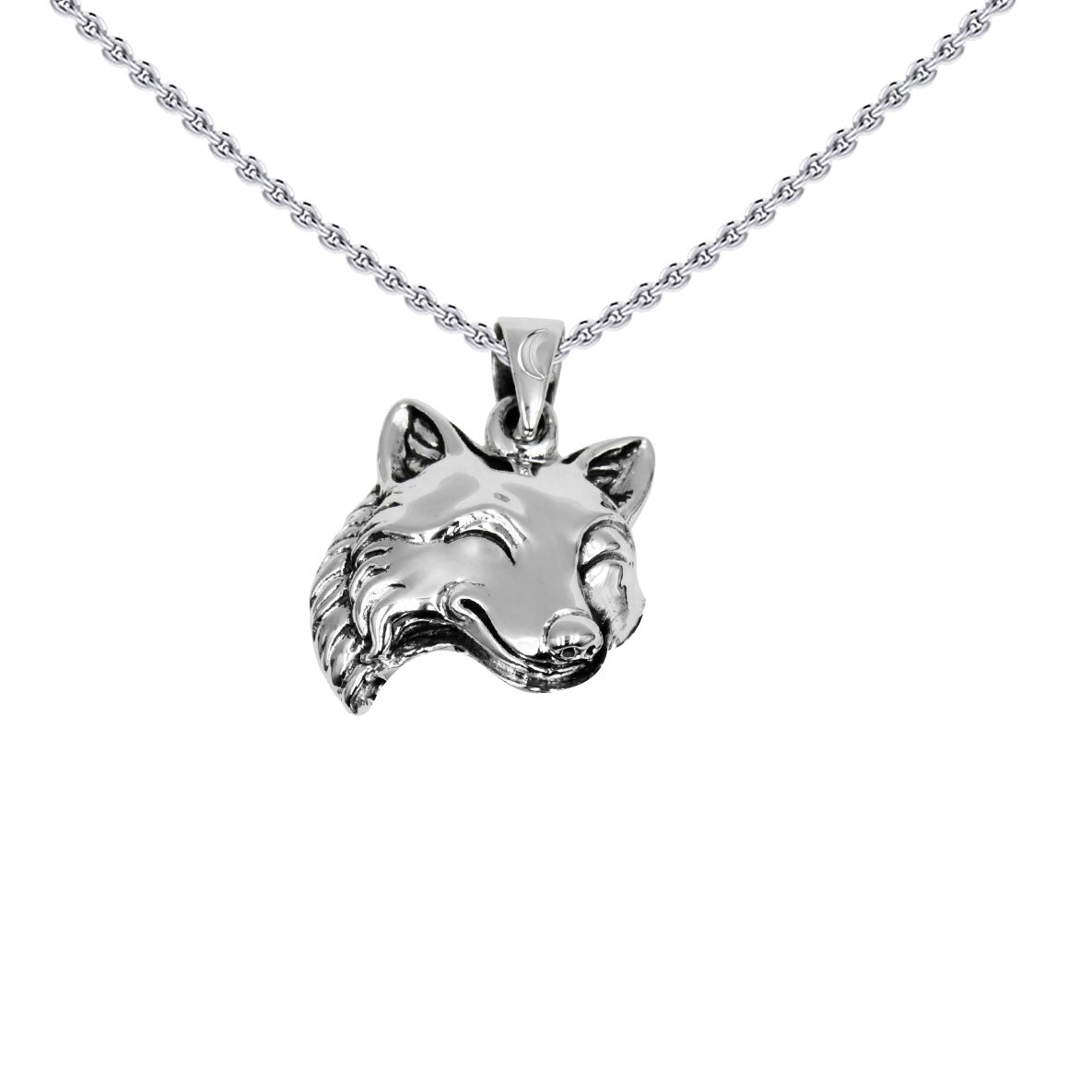 Wolf Sterling Silver Pendant TPD6507