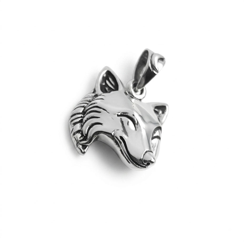 Wolf Sterling Silver Pendant TPD6507